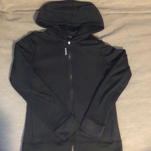Black Reebok zip up hoodie